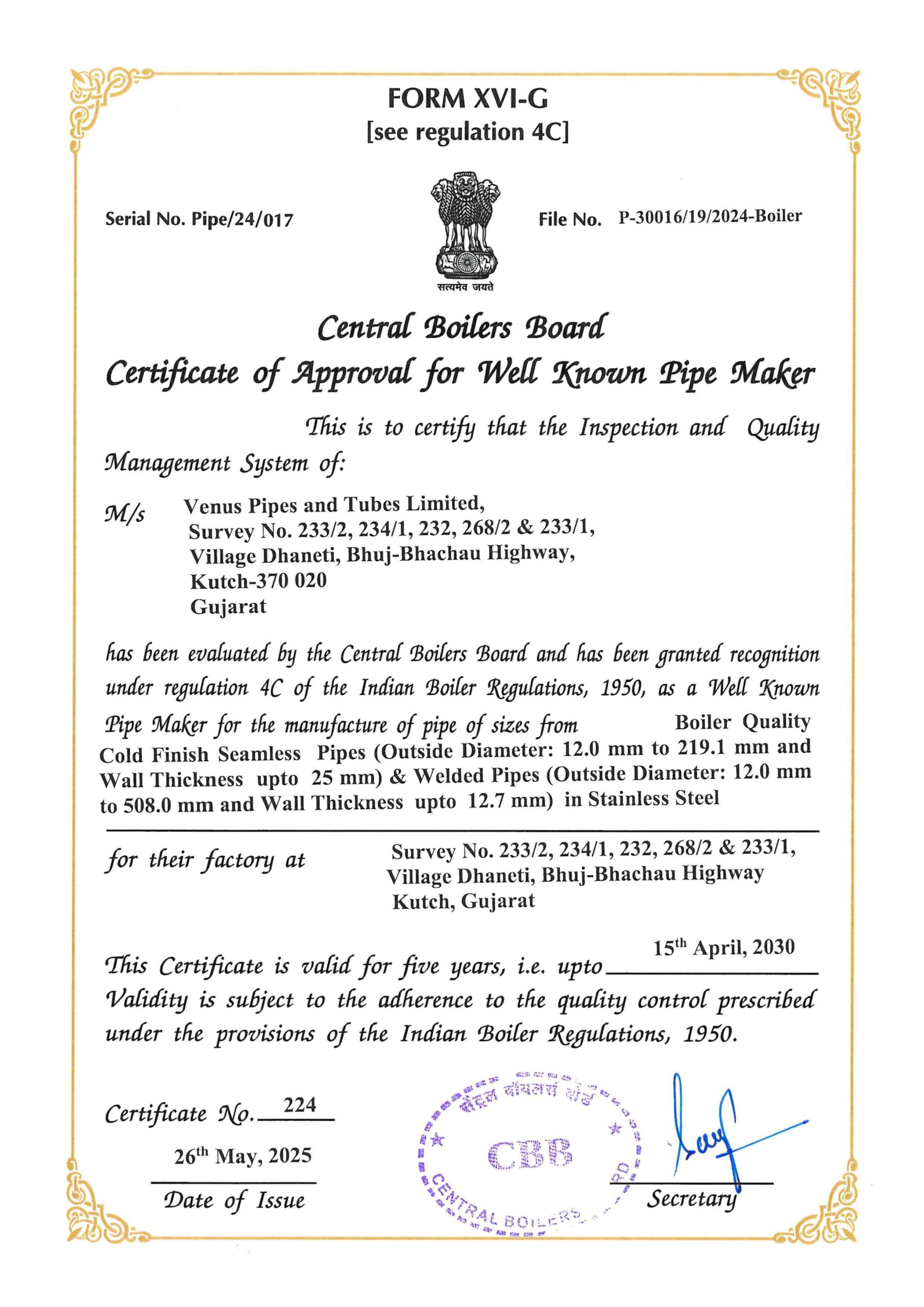 IBR Well Know - Pipe