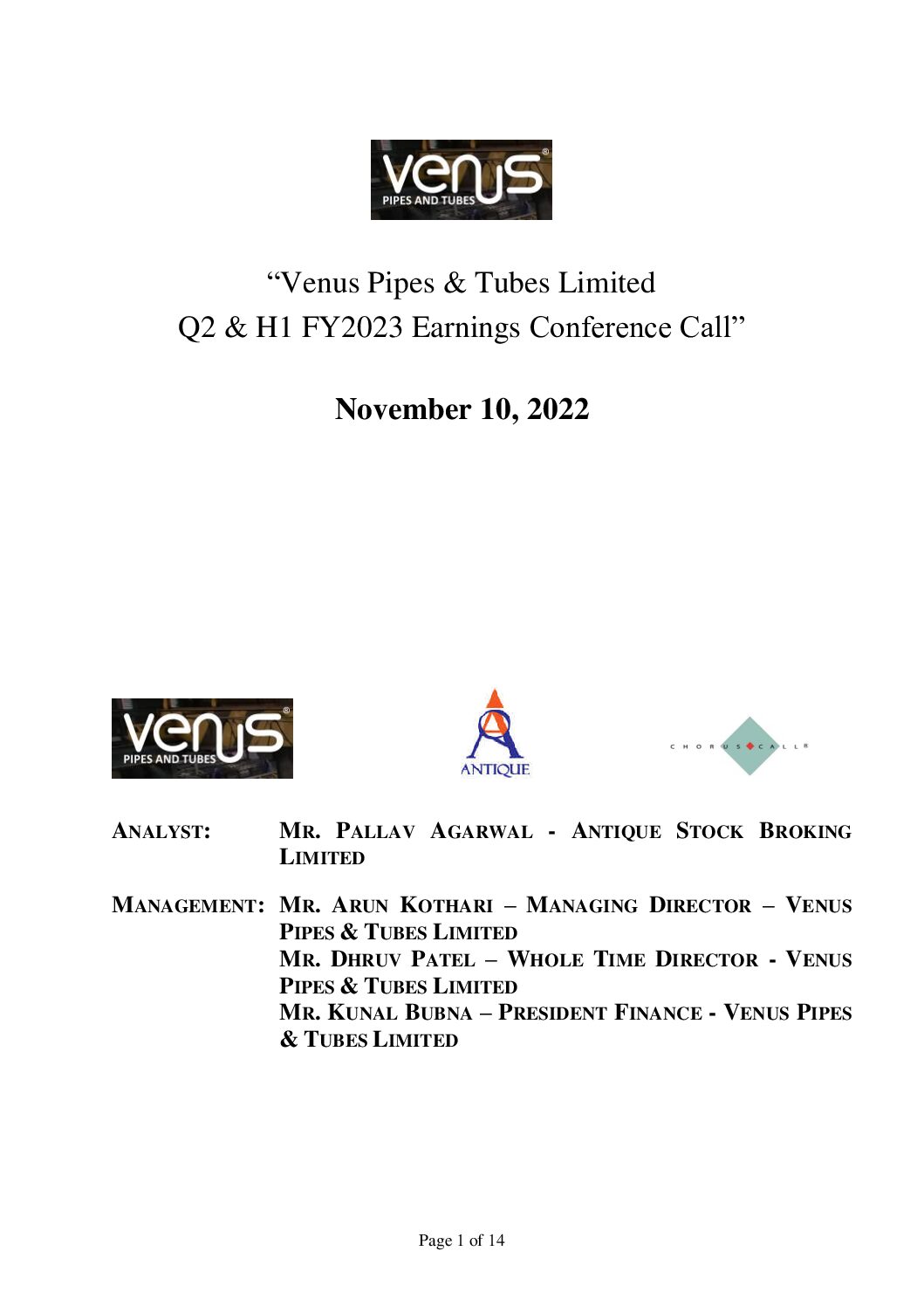 Conference Call Transcript