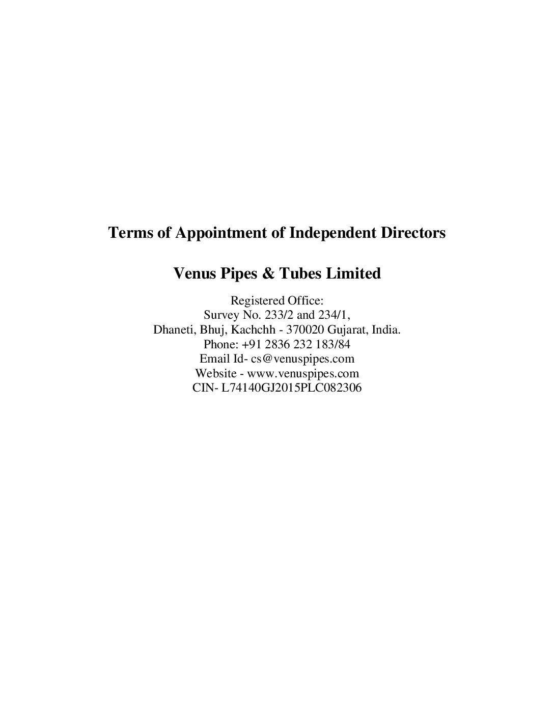 Terms and Conditions